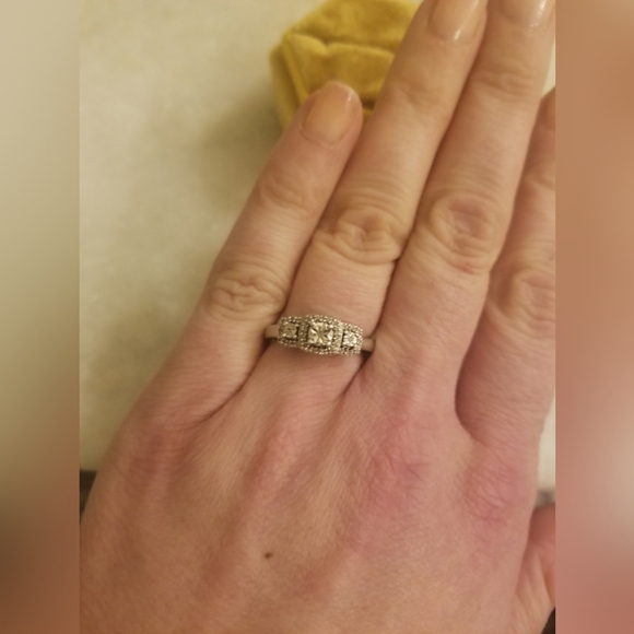 Art Deco diamond engagement ring - Picture 6 of 8